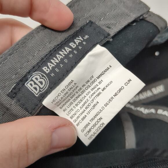 Oceanic Shop Cancun Slideback 5 Panel Cap Black One Size Banana Bay Headwear - Picture 9 of 9